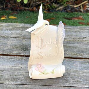 Lladro Society Porcelain Plaque Art Brings Us Together 7677 Scroll BOX